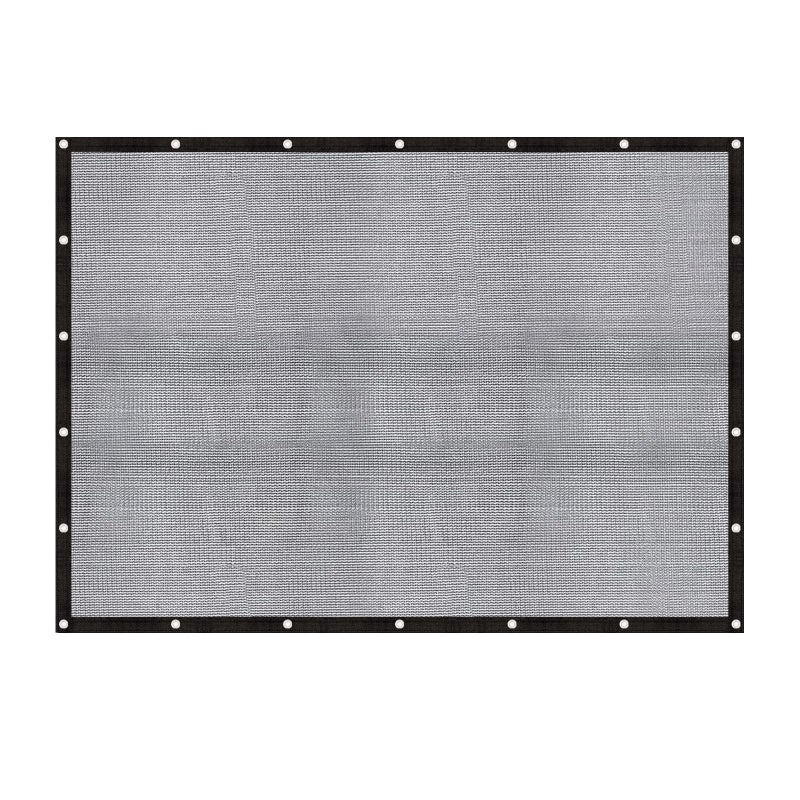 Cool Area 60-70% Shade Cloth 8x10FT Heavy Duty Knitted Mesh Tarp with Grommets Mesh Screen for Patio Canopy Garden Porch Greenhouse Pools Dog Kennel Black - Image 1